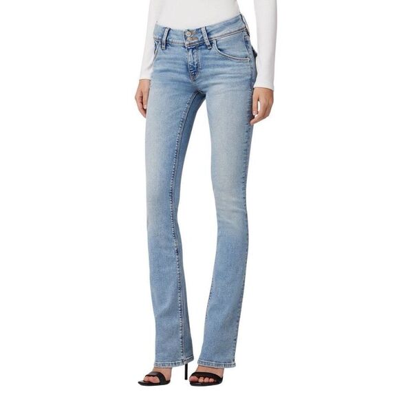 Hudson 29 32”Gray Beth Mid-Rise Baby Bootcut Jeans - Picture 2 of 9